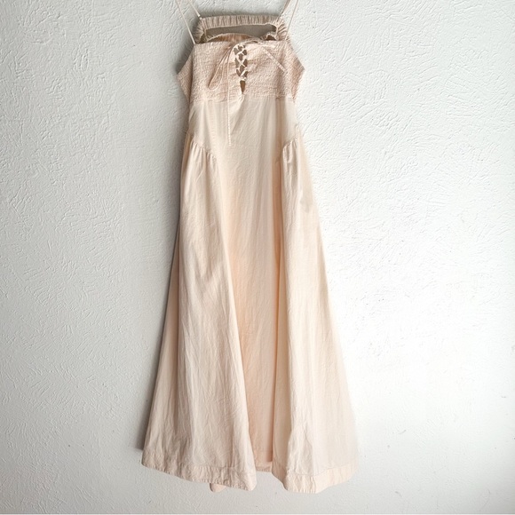 Free People Fifi Midi Dress Ivory Sz Medium - Picture 2 of 8